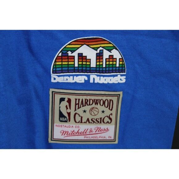 MITCHELL & NESS Men’s Denver Nuggets Tee Shirt Size Large - Picture 4 of 7